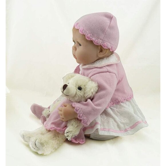 🆕 20 inches Vinyl Body Realistic Reborn Baby Girls Doll - Picture 4 of 7